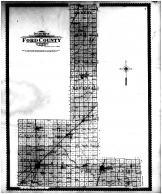 Ford County Outline Map, Ford County 1901